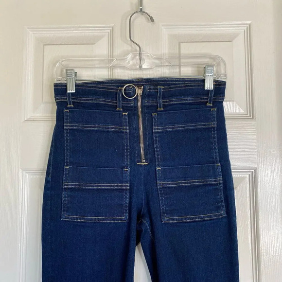 3x1 Scarlett Cropped Slim High Rise Dillon Women's Jeans Size 27 Dark Wash - Picture 5 of 11